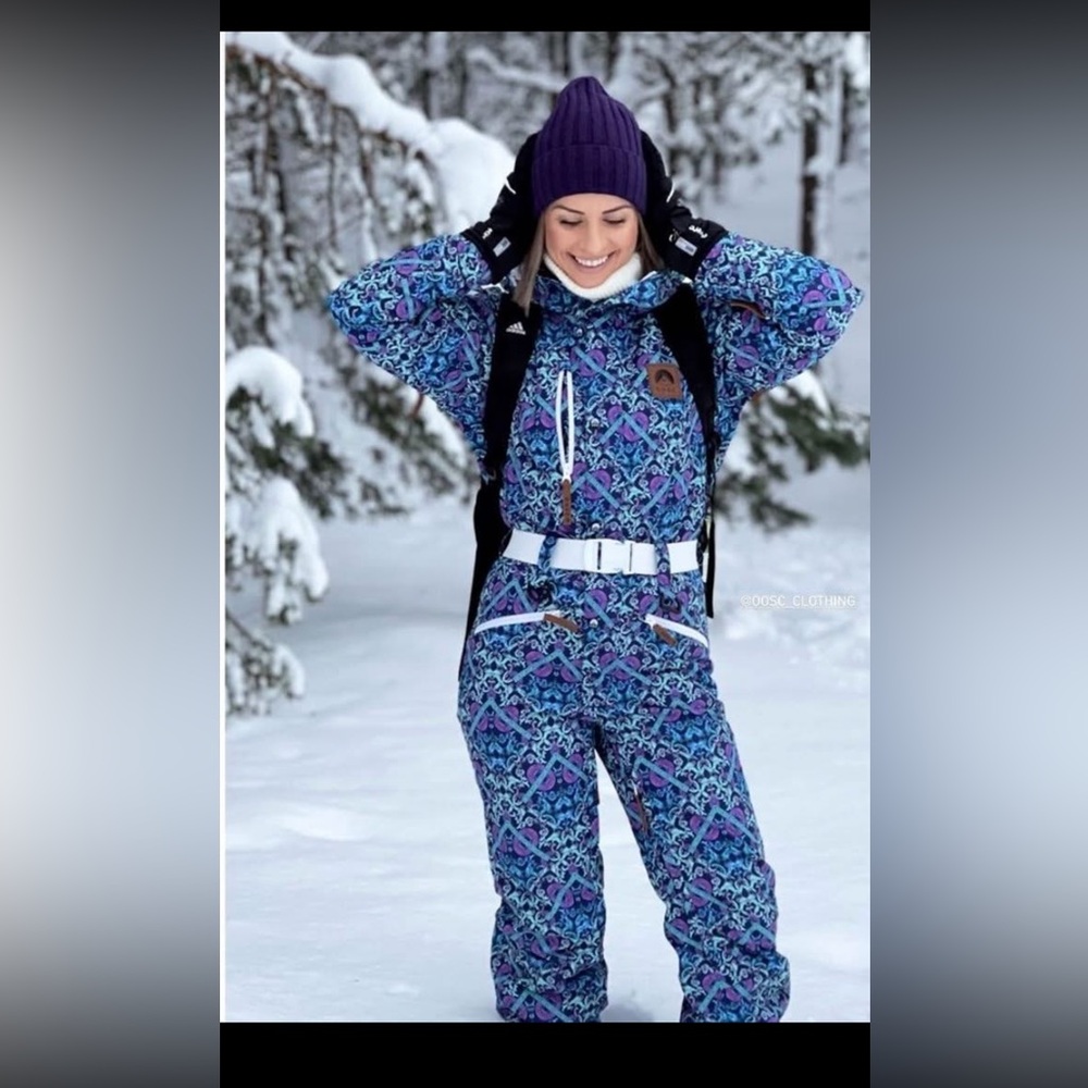 OOSC Saved by the Bell All in One Belted Ski Suit Size XS | Retro Ski Suit
